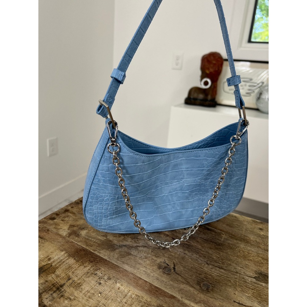 Urban Outfitters Croc Shoulder Bag Silver Chain